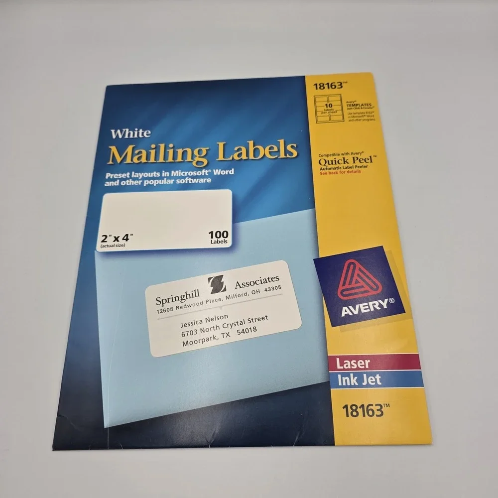 Avery Mailing Labels 2